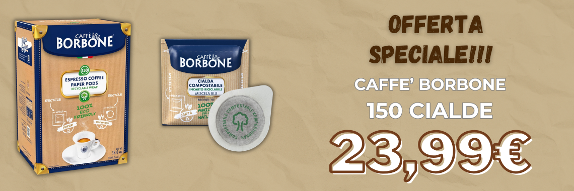 CAFFE' BORBONE MISCELA BLU 150 CIALDE PROMO 23,99€